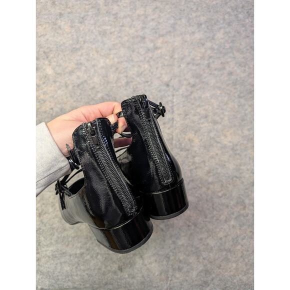 Steve Madden Scottie Mary Jane Ankle Strap Pump Black Size 9 Small Heel Classic - Picture 4 of 7